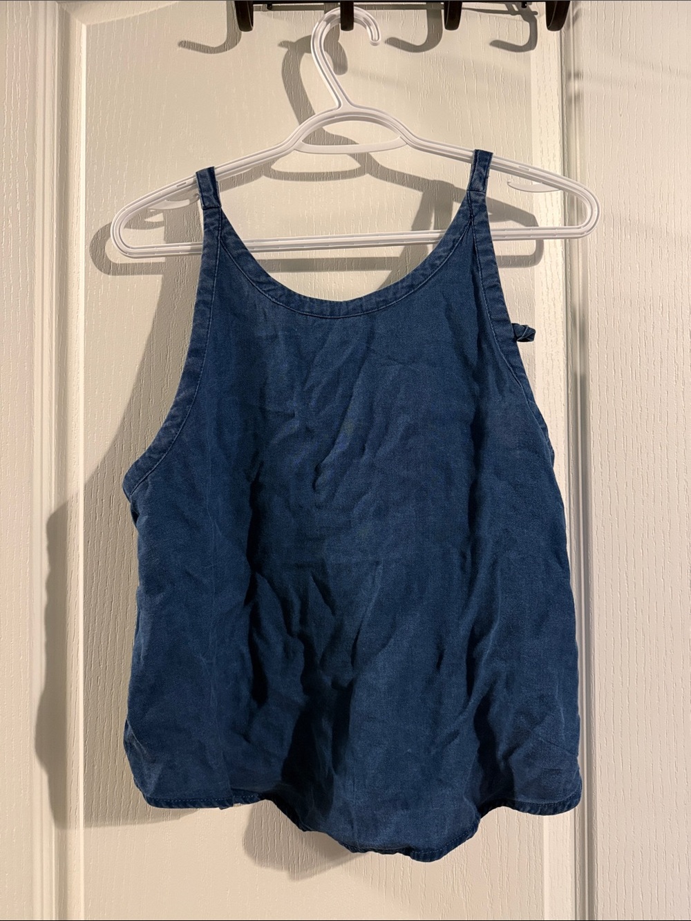 Blu Pepper Navy Blue Scoop Neck Tank Top